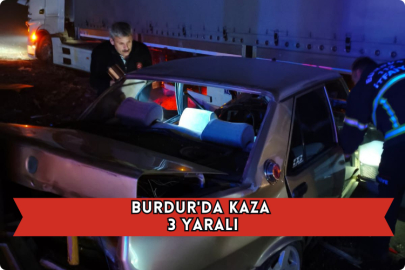 Burdur'da Kaza 3 Yaralı