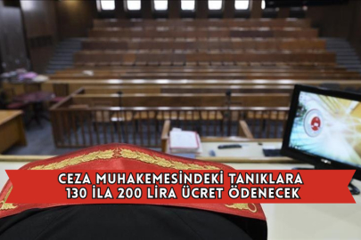 Ceza Muhakemesindeki Tanıklara 130 İla 200 Lira Ücret Ödenecek