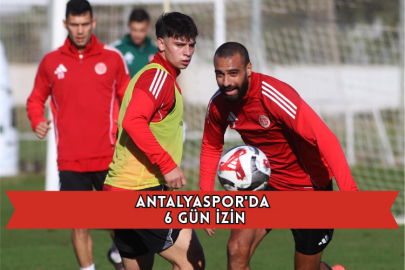 Antalyaspor'da 6 Gün İzin