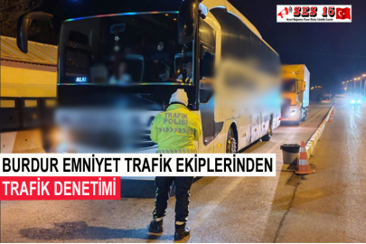 Burdur Emniyet Trafik Ekiplerinden Trafik Denetimi