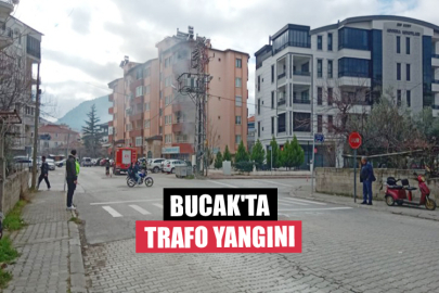 Bucak'ta Trafo Yangını