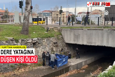 Dere Yatağına Düşen Kişi Öldü