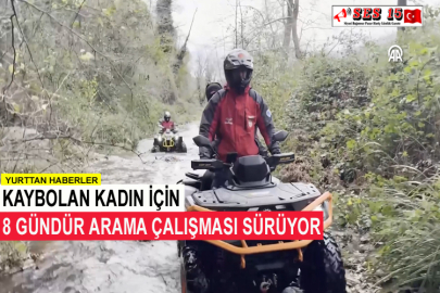 Kaybolan Kadın İçin 8 Gündür Arama Çalışması Sürüyor