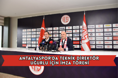 Antalyaspor'da Teknik Direktör Uğurlu İçin İmza Töreni