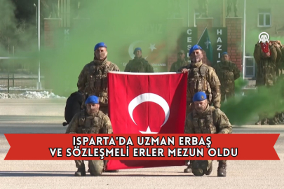Isparta'da Uzman Erbaş ve Sözleşmeli Erler Mezun Oldu