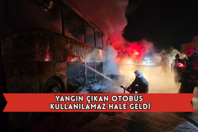 Yangın Çıkan Otobüs Kullanılamaz Hale Geldi