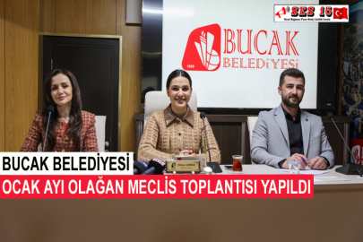 Bucak Belediyesi Ocak Ayı Olağan Meclis Toplantısı Yapıldı