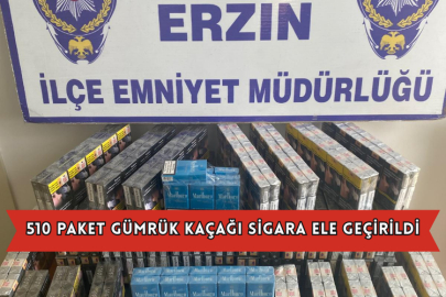 510 Paket Gümrük Kaçağı Sigara Ele Geçirildi