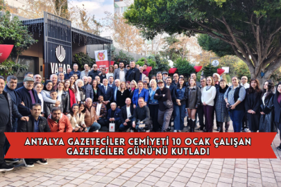 Antalya Gazeteciler Cemiyeti 10 Ocak Çalışan Gazeteciler Günü'nü Kutladı