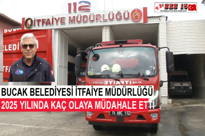 Bucak Belediyesi İtfaiye Müdürlüğü 2025 Yılında Kaç Olaya Müdahale Etti