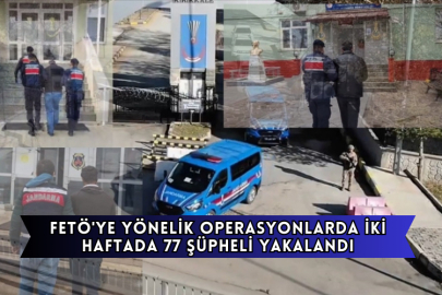 FETÖ'ye Yönelik Operasyonlarda İki Haftada 77 Şüpheli Yakalandı