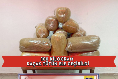 100 Kilogram Kaçak Tütün Ele Geçirildi