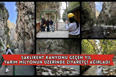 Saklıkent Kanyonu Geçen Yıl Yarım Milyonun Üzerinde Ziyaretçi Ağırladı