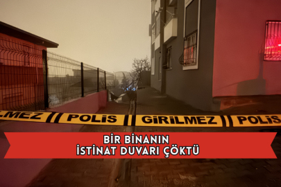 Bir Binanın İstinat Duvarı Çöktü