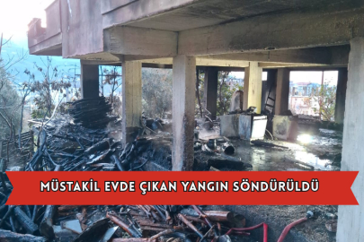 Müstakil Evde Çıkan Yangın Söndürüldü