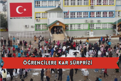 Öğrencilere Kar Sürprizi