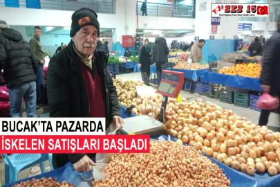 Bucak’ta Pazarda İskelen Satışları Başladı