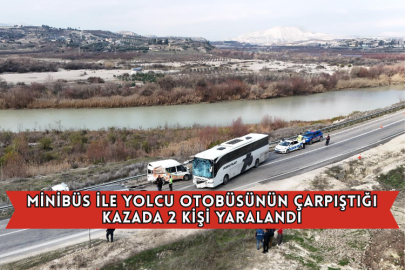 Minibüs İle Yolcu Otobüsünün Çarpıştığı Kazada 2 Kişi Yaralandı