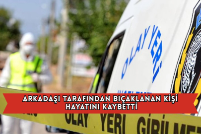 Arkadaşı Tarafından Bıçaklanan Kişi Hayatını Kaybetti