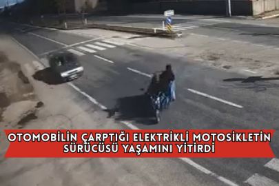 Otomobilin Çarptığı Elektrikli Motosikletin Sürücüsü Yaşamını Yitirdi
