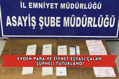 Evden Para ve Ziynet Eşyası Çalan Şüpheli Tutuklandı
