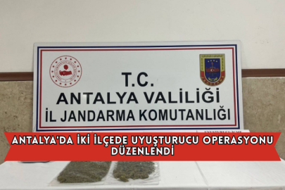 Antalya'da İki İlçede Uyuşturucu Operasyonu Düzenlendi