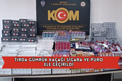 Tırda Gümrük Kaçağı Sigara Ve Puro Ele Geçirildi