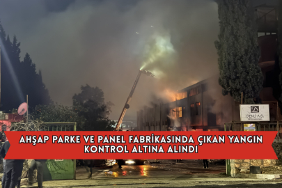 Ahşap Parke Ve Panel Fabrikasında Çıkan Yangın Kontrol Altına Alındı