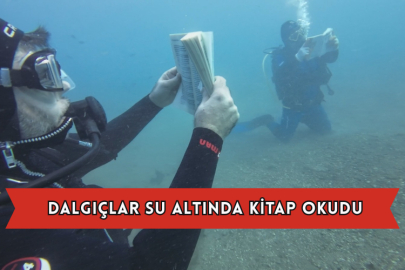 Dalgıçlar Su Altında Kitap Okudu