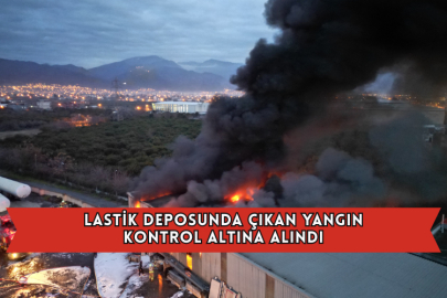 Lastik Deposunda Çıkan Yangın Kontrol Altına Alındı