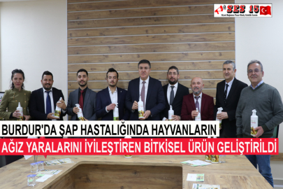 Burdur'da Şap Hastalığında Hayvanların Ağız Yaralarını İyileştiren Bitkisel Ürün Geliştirildi