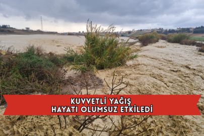 Kuvvetli Yağış Hayatı Olumsuz Etkiledi