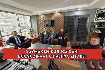 Kaymakam Kuruca’dan Bucak Ziraat Odası’na Ziyaret