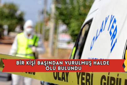Bir Kişi Başından Vurulmuş Halde Ölü Bulundu