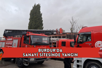 Burdur'da Sanayi Sitesinde Yangın