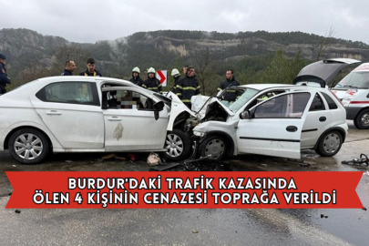 Burdur'daki Trafik Kazasında Ölen 4 Kişinin Cenazesi Toprağa Verildi