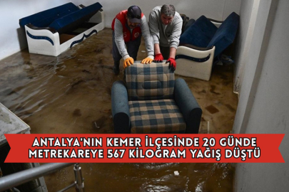 Antalya'nın Kemer İlçesinde 20 Günde Metrekareye 567 Kilogram Yağış Düştü