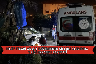 Hafif Ticari Araca Düzenlenen Silahlı Saldırıda 1 Kişi Hayatını Kaybetti