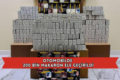 Otomobilde 200 Bin Makaron Ele Geçirildi