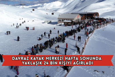 Davraz Kayak Merkezi Hafta Sonunda Yaklaşık 24 Bin Kişiyi Ağırladı