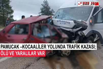Pamucak –Kocaaliler Yolunda Trafik Kazası; Ölü Ve Yaralılar Var