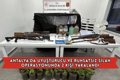 Antalya'da Uyuşturucu Ve Ruhsatsız Silah Operasyonunda 2 Kişi Yakalandı