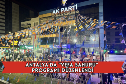 Antalya'da "Vefa Sahuru" Programı Düzenlendi