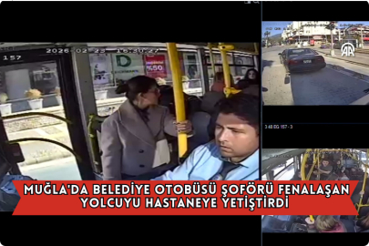  Muğla'da Belediye Otobüsü Şoförü Fenalaşan Yolcuyu Hastaneye Yetiştirdi