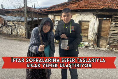 İftar Sofralarına Sefer Taslarıyla Sıcak Yemek Ulaştırıyor