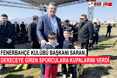  Fenerbahçe Kulübü Başkanı Saran, Dereceye Giren Sporculara Kupalarını Verdi