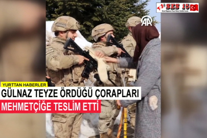Ördüğü Çorapları Mehmetçiğe Teslim Etti