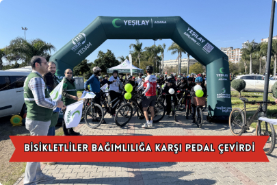 Bisikletliler Bağımlılığa Karşı Pedal Çevirdi