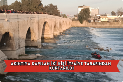 Akıntıya Kapılan İki Kişi İtfaiye Tarafından Kurtarıldı