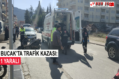 Bucak’ta Trafik Kazası: 1 Yaralı